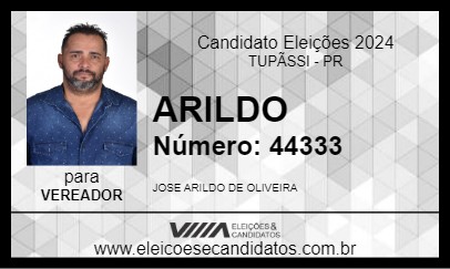 Candidato ARILDO 2024 - TUPÃSSI - Eleições