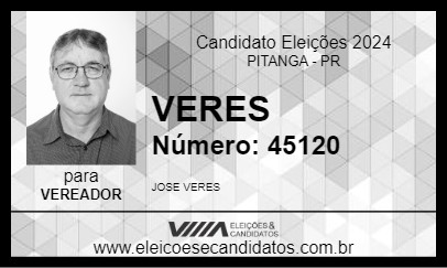 Candidato VERES 2024 - PITANGA - Eleições