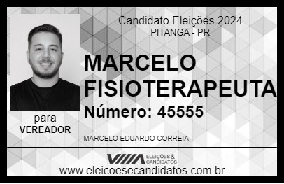 Candidato MARCELO FISIOTERAPEUTA 2024 - PITANGA - Eleições