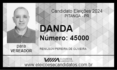 Candidato DANDA 2024 - PITANGA - Eleições