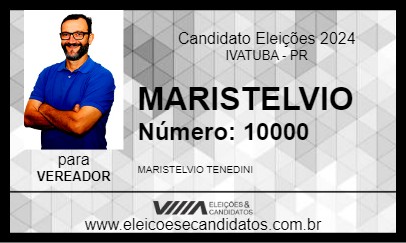 Candidato MARISTELVIO TENEDINI 2024 - IVATUBA - Eleições