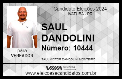 Candidato SAUL DANDOLINI 2024 - IVATUBA - Eleições