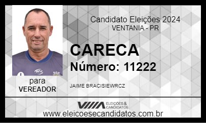 Candidato CARECA 2024 - VENTANIA - Eleições