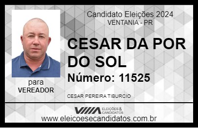 Candidato CESAR DA POR DO SOL 2024 - VENTANIA - Eleições