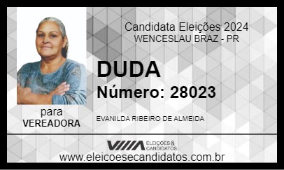 Candidato DUDA 2024 - WENCESLAU BRAZ - Eleições