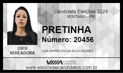 Candidato PRETINHA 2024 - VENTANIA - Eleições