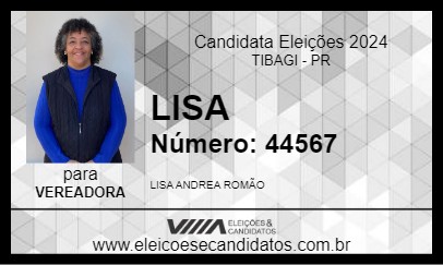 Candidato LISA 2024 - TIBAGI - Eleições