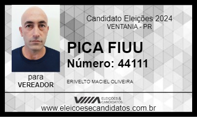 Candidato PICA FIUU 2024 - VENTANIA - Eleições