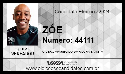 Candidato ZÓE 2024 - ALTO PIQUIRI - Eleições