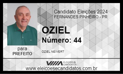 Candidato OZIEL NEIVERT 2024 - FERNANDES PINHEIRO - Eleições