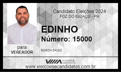 Candidato EDINHO 2024 - FOZ DO IGUAÇU - Eleições