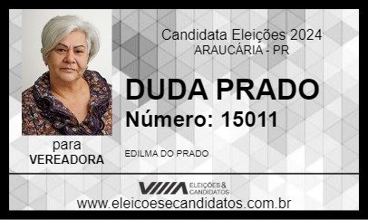 Candidato DUDA PRADO 2024 - ARAUCÁRIA - Eleições