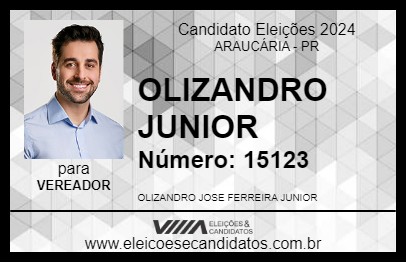 Candidato OLIZANDRO JUNIOR 2024 - ARAUCÁRIA - Eleições