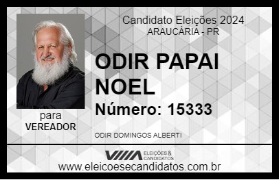 Candidato ODIR PAPAI NOEL 2024 - ARAUCÁRIA - Eleições