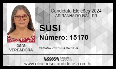 Candidato SUSI 2024 - ARIRANHA DO IVAÍ - Eleições