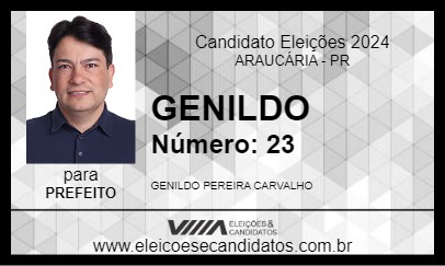 Candidato GENILDO 2024 - ARAUCÁRIA - Eleições