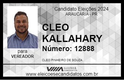 Candidato CLEO KALLAHARY 2024 - ARAUCÁRIA - Eleições