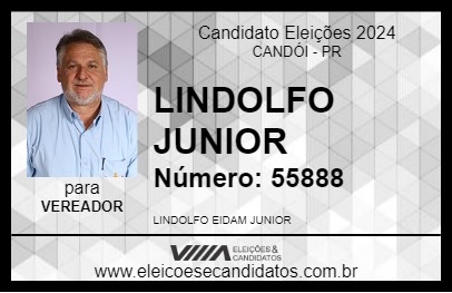 Candidato LINDOLFO JUNIOR 2024 - CANDÓI - Eleições