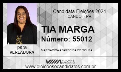 Candidato TIA MARGA 2024 - CANDÓI - Eleições