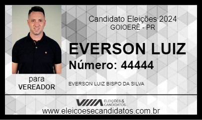 Candidato EVERSON LUIZ 2024 - GOIOERÊ - Eleições