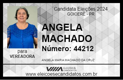 Candidato ANGELA MACHADO 2024 - GOIOERÊ - Eleições