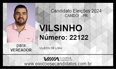 Candidato VILSINHO 2024 - CANDÓI - Eleições