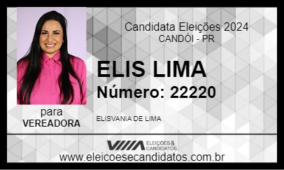 Candidato ELIS LIMA 2024 - CANDÓI - Eleições