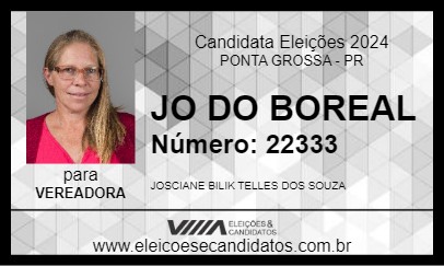 Candidato JO DO BOREAL 2024 - PONTA GROSSA - Eleições