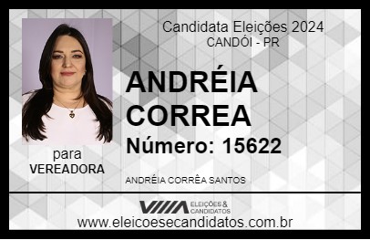 Candidato ANDRÉIA CORREA 2024 - CANDÓI - Eleições