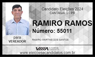 Candidato RAMIRO RAMOS 2024 - CANTAGALO - Eleições