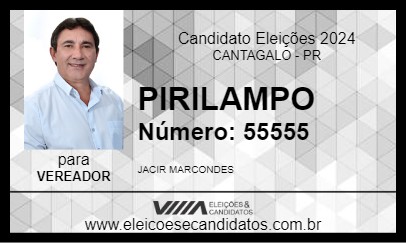 Candidato PIRILAMPO 2024 - CANTAGALO - Eleições