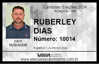 Candidato RUBERLEY DIAS 2024 - RONDON - Eleições