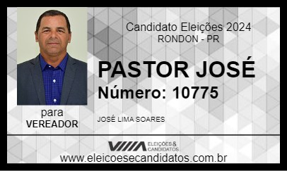 Candidato PASTOR JOSÉ 2024 - RONDON - Eleições