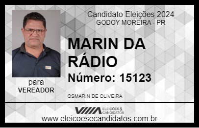 Candidato MARIN DA RÁDIO 2024 - GODOY MOREIRA - Eleições