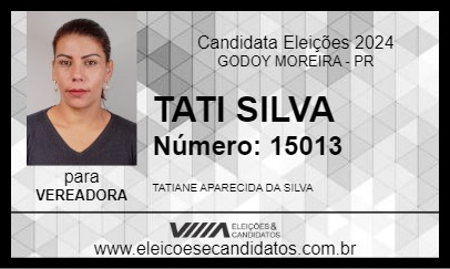 Candidato TATI SILVA 2024 - GODOY MOREIRA - Eleições