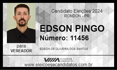 Candidato EDSON PINGO 2024 - RONDON - Eleições