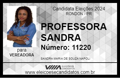 Candidato PROFESSORA SANDRA 2024 - RONDON - Eleições