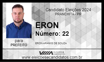 Candidato ERON 2024 - PRANCHITA - Eleições