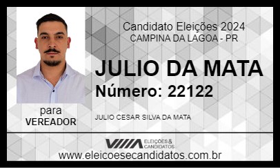 Candidato JULIO DA MATA 2024 - CAMPINA DA LAGOA - Eleições