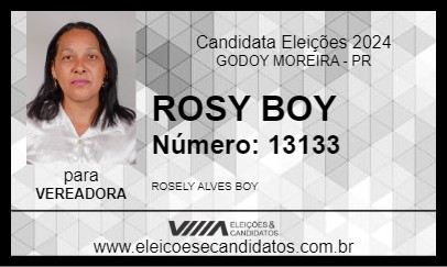 Candidato ROSY BOY 2024 - GODOY MOREIRA - Eleições