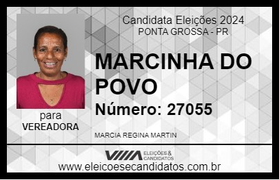 Candidato MARCINHA DO POVO 2024 - PONTA GROSSA - Eleições