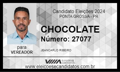 Candidato CHOCOLATE 2024 - PONTA GROSSA - Eleições