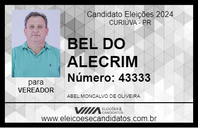 Candidato BEL DO ALECRIM 2024 - CURIÚVA - Eleições