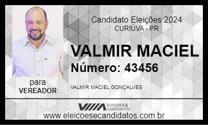 Candidato VALMIR MACIEL 2024 - CURIÚVA - Eleições