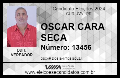 Candidato OSCAR CARA SECA 2024 - CURIÚVA - Eleições