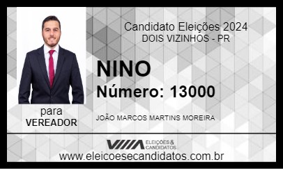 Candidato NINO 2024 - DOIS VIZINHOS - Eleições