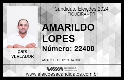 Candidato AMARILDO LOPES 2024 - FIGUEIRA - Eleições