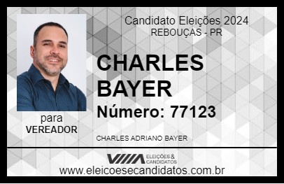 Candidato CHARLES BAYER 2024 - REBOUÇAS - Eleições