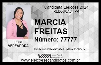 Candidato MARCIA FREITAS 2024 - REBOUÇAS - Eleições