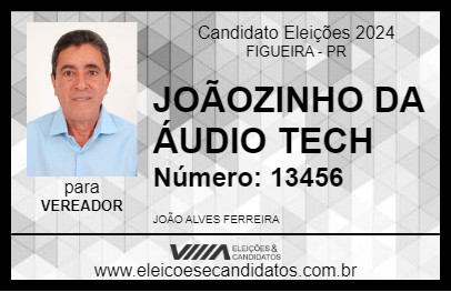 Candidato JOÃOZINHO DA ÁUDIO TECH 2024 - FIGUEIRA - Eleições